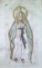 Panna Marie kolorovaný linoryt